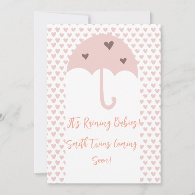 Vårregn Tvilling Förlossnings Tillkännagivande (Framsida)