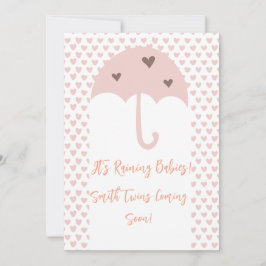 Vårregn Tvillingförklaring Inbjudningar