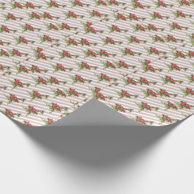 Vårrosor Inpackningspapper Presentpapper (Hörn)