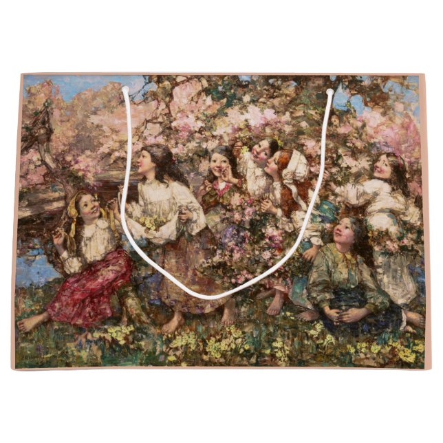 Vårrunddans (av Edward Atkinson Hornel) (Framsidan)