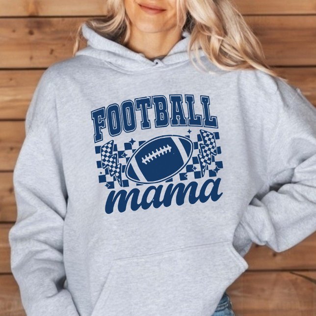 Varsighet på fotbollens Mamma T Shirt (Football Mama Game Day Varsity Hoodie)