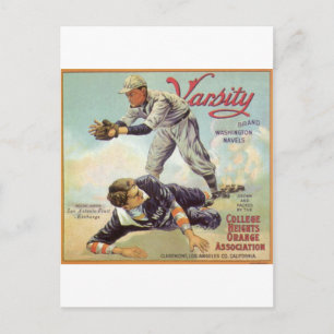 varsim baseboll vykort