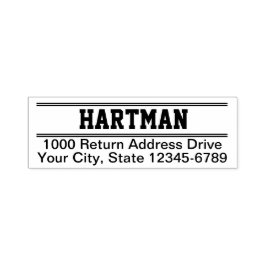 Varsitet, Returadress Självfärgande Stämpel