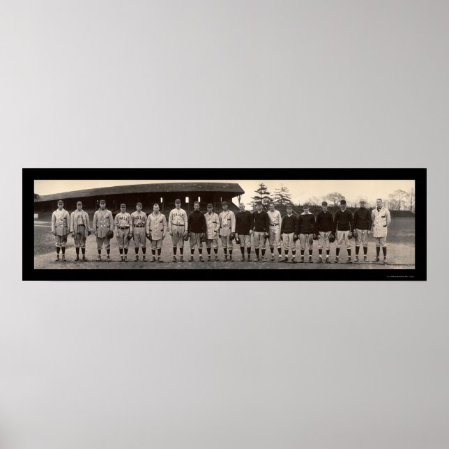 Varsity Baseball Yale Photo 1910 Poster (Framsidan)