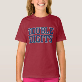 VARSITY Double DIGITS #10 BIRTHDAY Tee