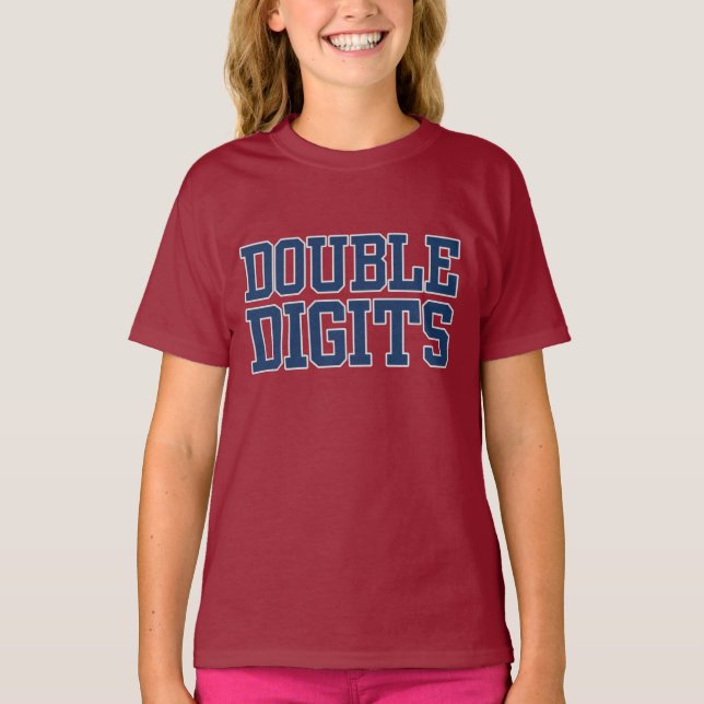 VARSITY Double DIGITS #10 BIRTHDAY Tee (Framsida)