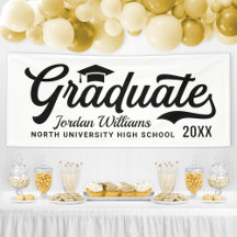 Varsity Graduate Klassisk Svart Vit