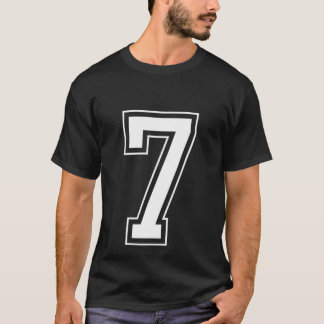 Varsity Jersey Number 7 T Shirt