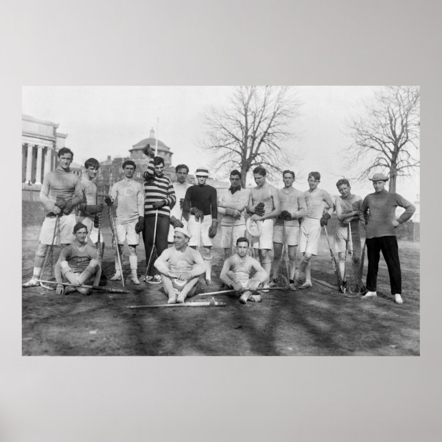Varsity Lacrosse Team, 1908 Poster (Framsidan)