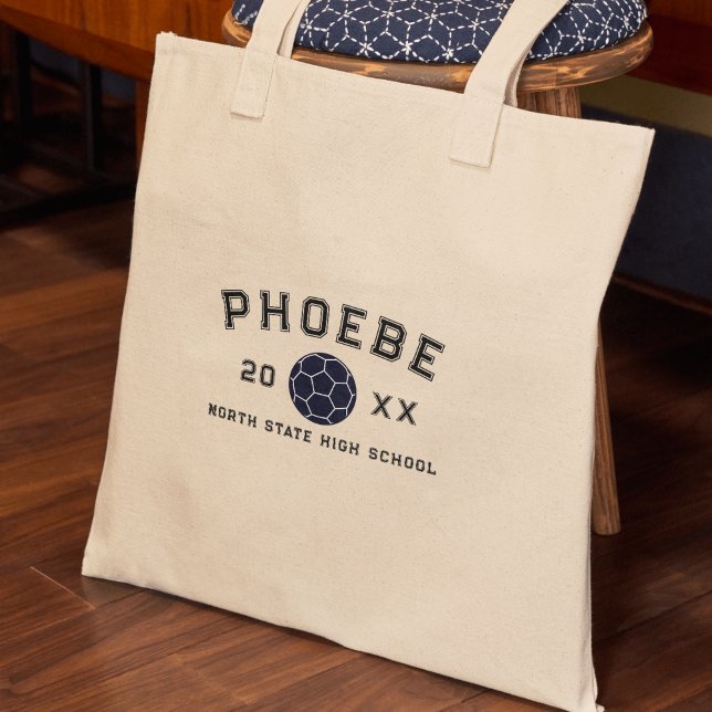 Varsity Letter Sports Graduation Custom Athlete Tygkasse (Celebrate your athlete in the family with this Varsity Letter Sports Graduation Custom Athlete Tote!)