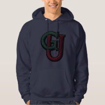 Varsity-monogram-grafisk hoodie