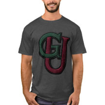 Varsity-monogram-grafisk t-shirt