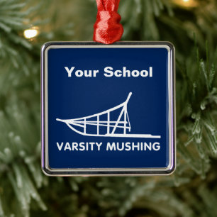 Varsity Mushing Julgransprydnad Metall