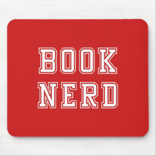 Varsity Stil Bok Nerd med Editable Färg Musmatta