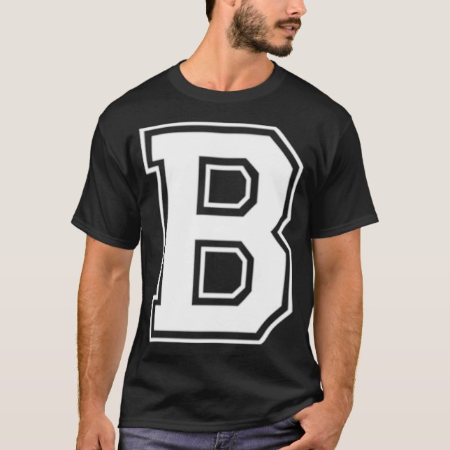 Varsity Sweater with B logo Pullover  T Shirt (Framsida)