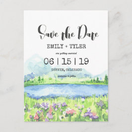 Vårskogens sjöberg rädda datumet meddelande vykort