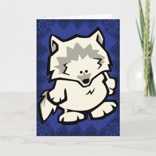 Varslivets Varg Puzzle Greeting Card Kort