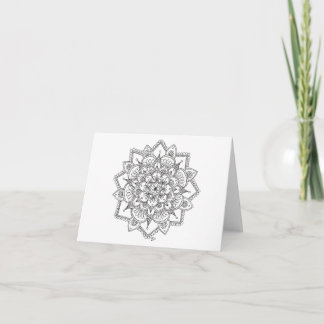 VårSnowflake 2 Notecard Helgkort