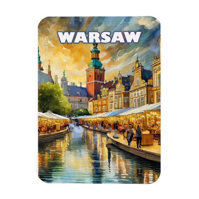 Varsovie, cœur vibrant de la Pologne Magnet (Vertikal)