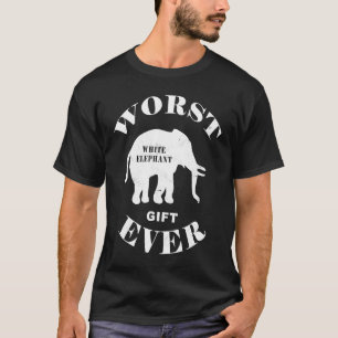 Värst bästa litteralvit elefant någonsin i kallt. t shirt