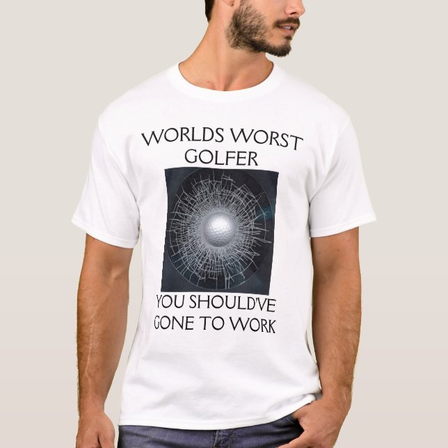 VÄRST GOLFARE FÖR VÄRLDAR T SHIRT (Framsida)