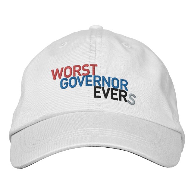 Värst guvernör Evers Embroiderade kap Broderad Keps (Framsida)