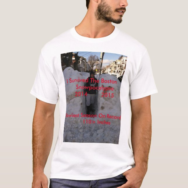 Värst insnöad Boston T-tröja Tee (Framsida)