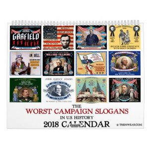 Värst kalender för politisk kampanjslogan 2018