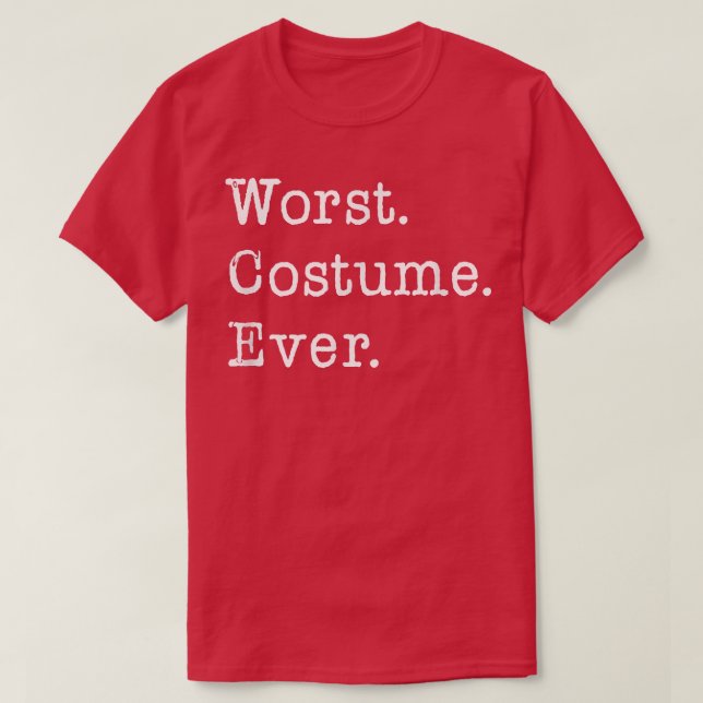 Värst kostym någonsin funny Halloween  T Shirt (Design framsida)