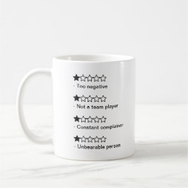 Värst medarbetare 2024 inkl. betyg kaffemugg