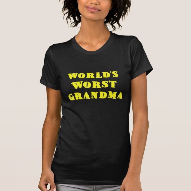 Värst mormor för världar t shirt (Framsida)