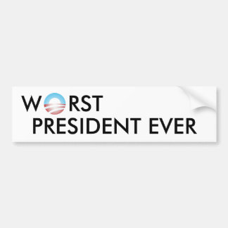 värst president någonsin bildekal