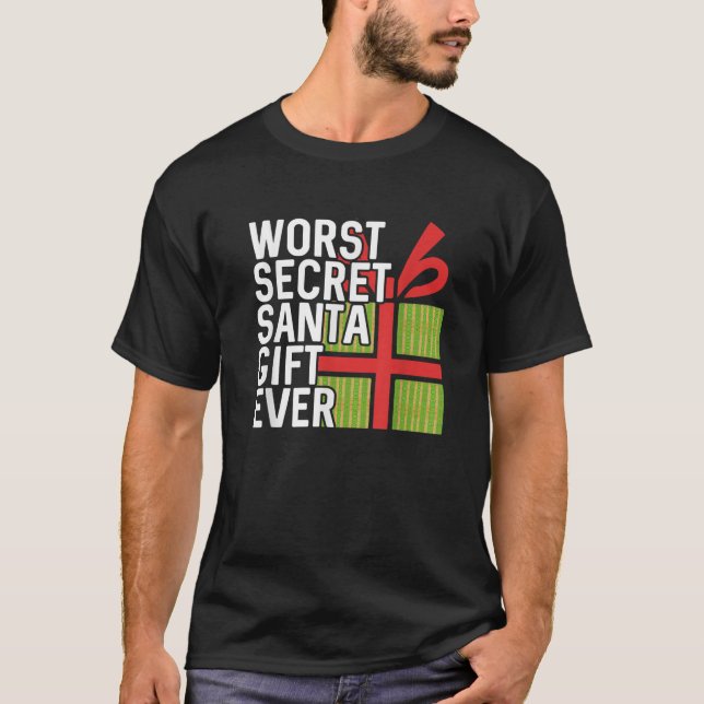 Värst Secret Santa Gift någonsin funny White Eleph T Shirt (Framsida)