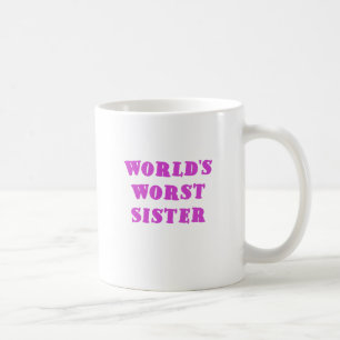 Värst syster för världar kaffemugg