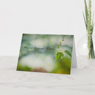 Värst vän någonsin kort