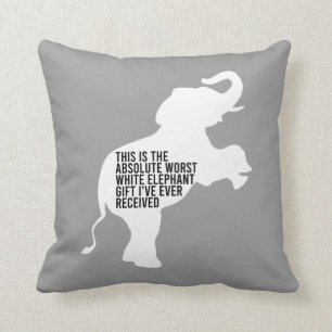 Värst White Elephant Gift någonsin funny Kudde