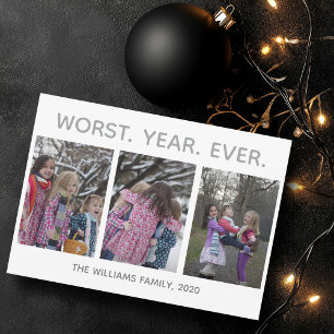 Värsta året - Sjunkande julfoto någonsin Julkort