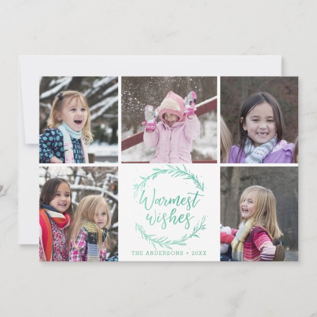Värsta Önskemål-andefoto-kollage Julkort (Framsida)