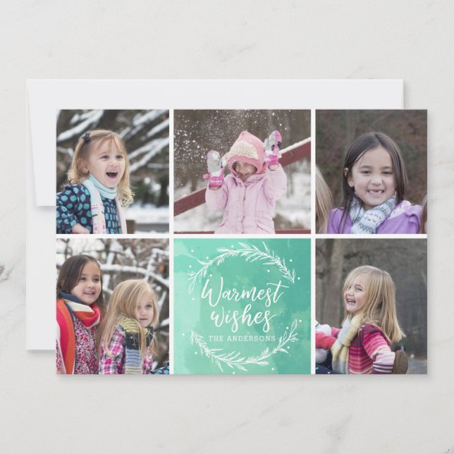 Värsta Önskemål-andefoto-kollage Julkort (Framsida)