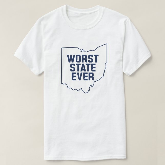 Värsta staten någonsin (Ohio) T Shirt (Design framsida)