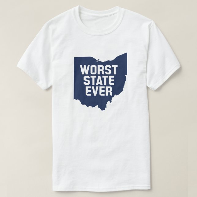 Värsta staten någonsin (Ohio) T Shirt (Design framsida)