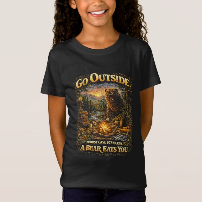 Värsta tänkbara vildmarken t shirt (Framsida)