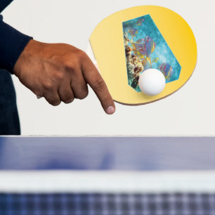 VÅRSTÄMNING – Pastellgul ljus till djup Pingisracket