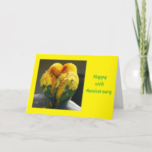 **VÅRT 10:e BRÖLLOP-ÅRSSEL**-kort Kort