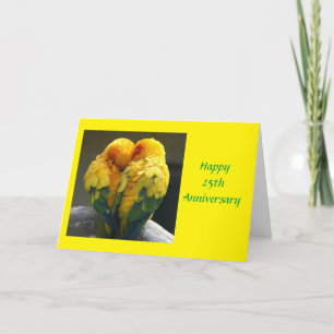 **VÅRT 25:e BRÖLLOP-ÅRSSEL**-kort Kort