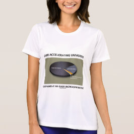 Vårt accelerera universum utvidgar everincreasing tee shirt