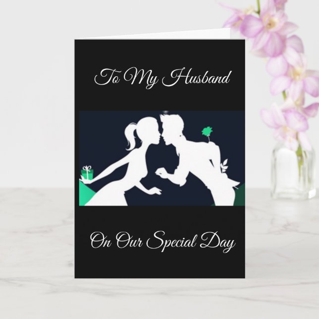 ***VÅRT ANDRA ÅRSDAGS*** ÅRSKORT KORT (Orkide)