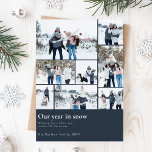 Vårt år i Snö fantastiska julfoto i familjen Julkort<br><div class="desc">Vi presenterar vårt "Vårt år i Snö: Helgdagskort för julfoto i familjen" - ett trevligt sätt att din familjs resa hela året med nära och kära. De här korten har en charmerande marin design med en unik vridning. I år har vi fångat din familjs speciella stunder i snö och skapat...</div>