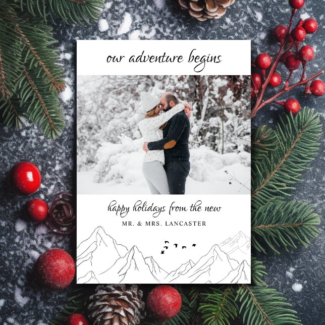 Vårt Äventyr börjar med ett nytt foto Julkort (Skapare uppladdad)