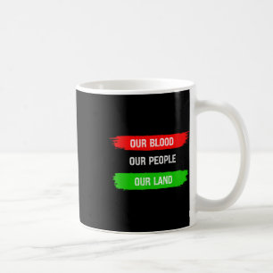 Vårt blod och vårt folk vår befrielsepanel för lan kaffemugg